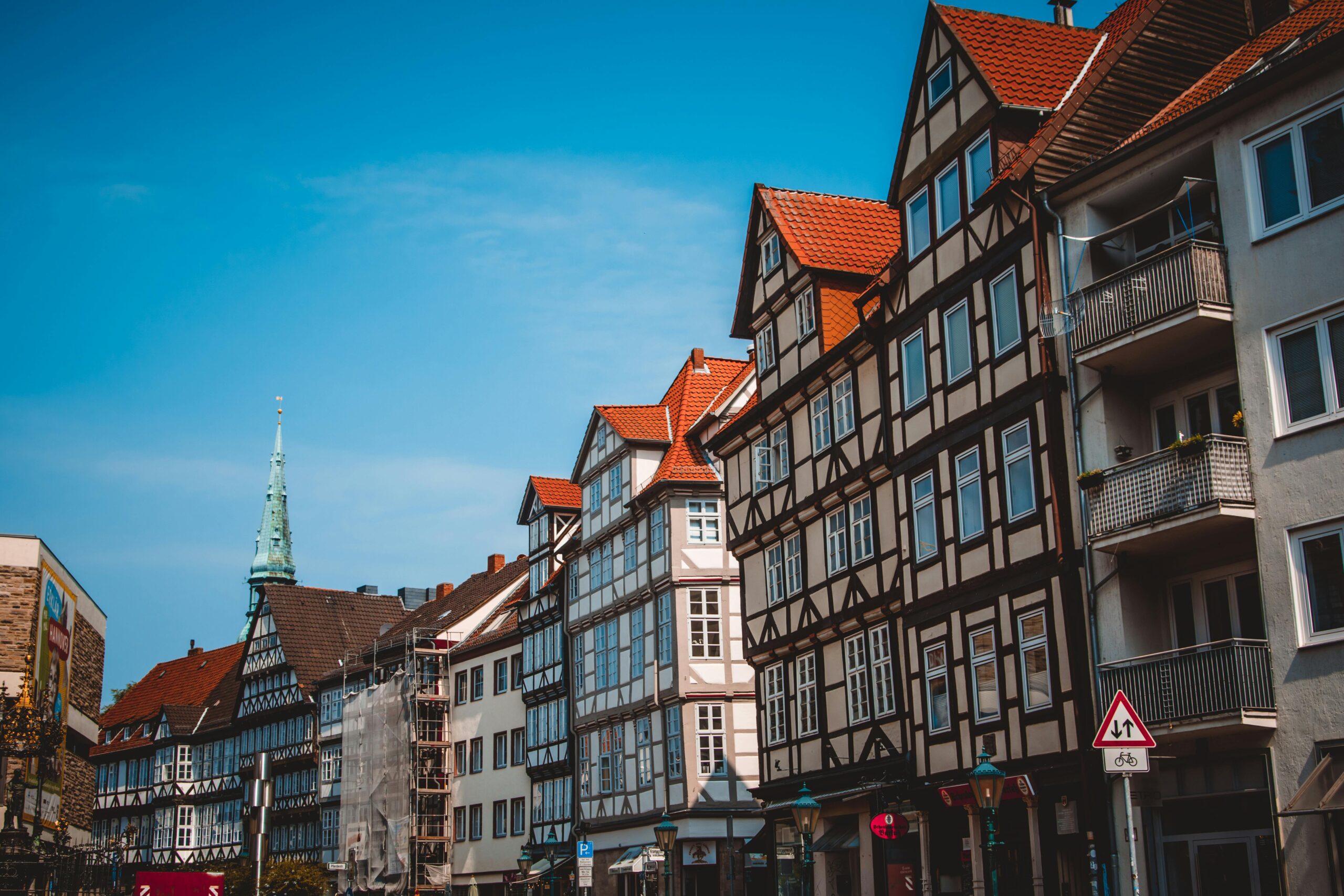Malerische Altstadt mit Fachwerk und typischem Ortsbild, Deutschland