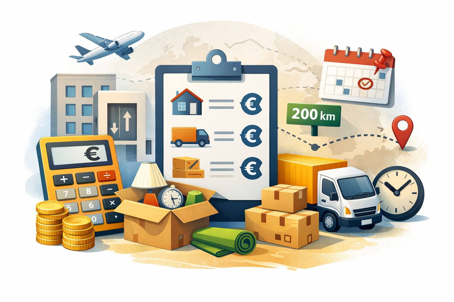 Umzugskosten berechnen und planen, Koch Umzugslogistik