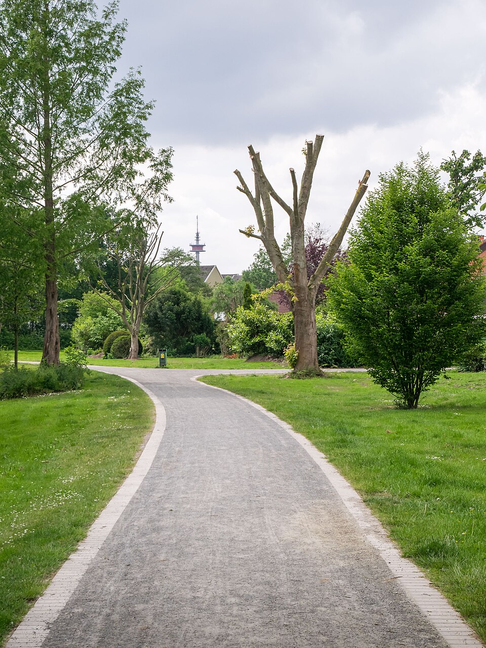 Spazierweg im Ententeich-Park in Belm.