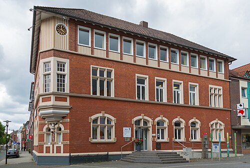 Backsteinbau des Alten Rathauses in Lengerich.