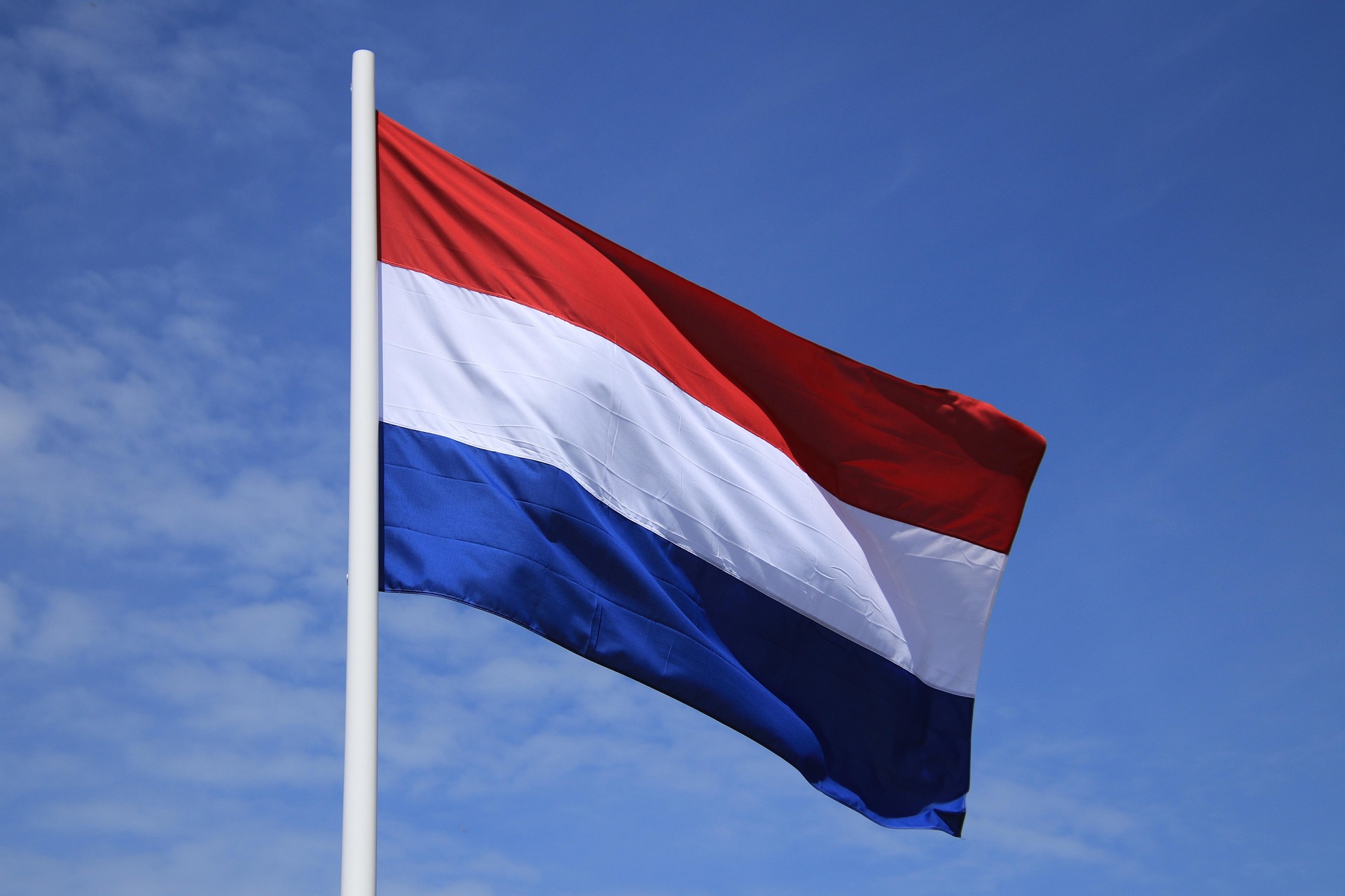 Niederländische Flagge – Horizontale Trikolore in Rot, Weiß und Blau, Niederlande