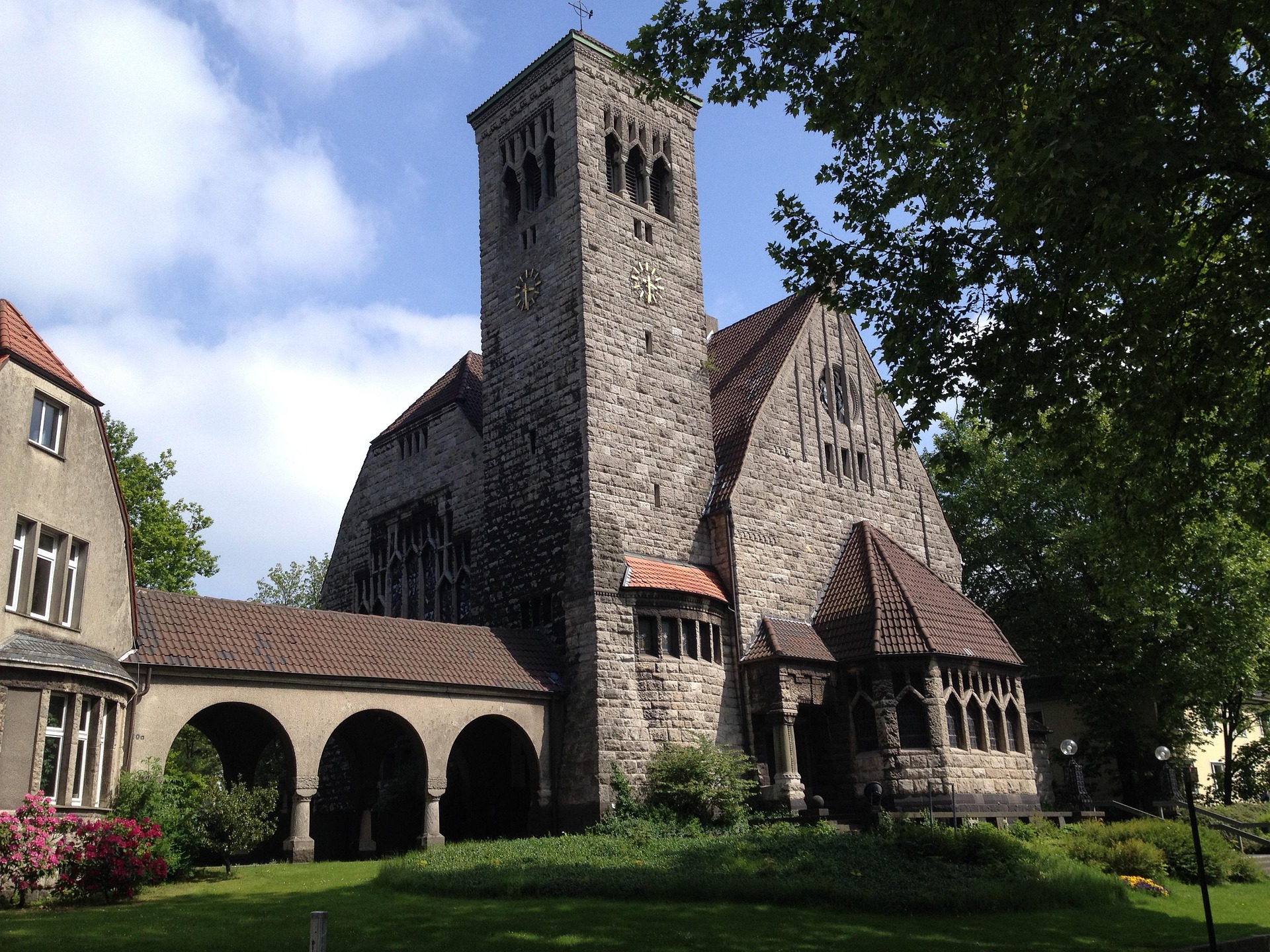 Bochum-Stiepel – Historische Dorfkirche, Nordrhein-Westfalen, Deutschland